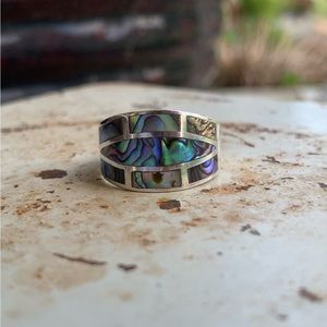 Abalone Sterling Silver Ring